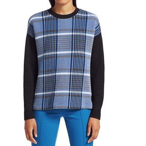 Akris Punto Plaid Jersey Sweatshirt